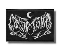 JJTEXTIX Leviathan Aufnäher, bestickt, zum Aufbügeln: 1 Stück, Schwarz, Rechteckig, Gotisch, Tier, Bügelflicken