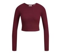 JJXX Damen Jack & Jones Female Langarm-t-Shirt Jxfeline STR Ls Rib Tee JRS Noos, Cabernet, XL EU
