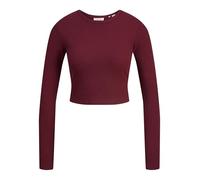 JJXX Damen Jack & Jones Female Langarm-t-Shirt Jxfeline STR Ls Rib Tee JRS Noos, Cabernet, XL EU