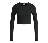 JJXX Damen Jjxx Jxfeline Ls Rib Tee Noos T Shirt, Schwarz, XS EU