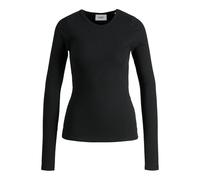 JJXX Damen Jjxx Jxfreya Ls Rib Tee Noos T Shirt, Schwarz, L EU