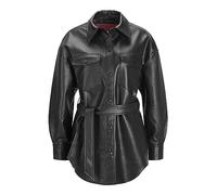 JJXX Damen JJXX JXLUNA FAUX LEATHER OVERSHIRT NOOS Jacke, Black/Detail:MATTE, XL