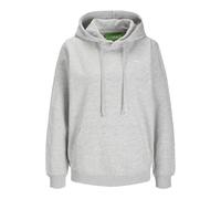 JACK & JONES Kapuzenpullover JXABBIE Damen Hellgrau Melange mit weißem JJXX-Logo Größe S