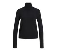JJXX Damen JXADA Comfy ROLL Neck Knit Langarmshirt, Black/Detail:/Fog, XS
