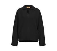 JJXX Damen JXARIELLA Polo Neck Knit SN Strickpullover, Black, M