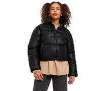 JJXX Damen Jxbreezy Faux Leather Short JKT OTW Sn Pufferjacke, Schwarz, XS