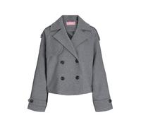 JJXX Damen Jxelle Carlie Short Trenchcoat OTW Sn, Medium Grey Melange, s