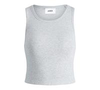 JJXX Damen Jxfallon Sl Rib Tank Top Noos T-Shirt, Light Grey Melange, XS EU