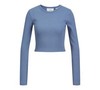 JJXX Damen JXFELINE STR LS Rib Tee JRS NOOS Langarmshirt, Coronet Blue, Large