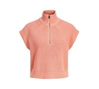 JJXX Damen Jxflorence Twist Half Zip Knit Vest Pullover, Coral Haze, M EU