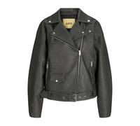 JJXX Damen Jxfrida Washed Pu JKT OTW Biker-Jacke, Black/Detail:RUB Off, XS