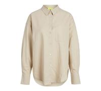JJXX Damen Jxjamie Ls Relaxed Linen Blend Shirt Sn, Cement, S