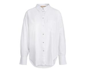JJXX Damen Jxjamie Ls Relaxed Linen Blend Shirt Sn, Weiß, S