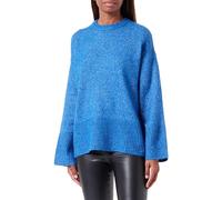 JJXX Damen JXOLLIE Diverse Crew Knit SN Strickpullover, Blue Iolite/Detail:/Limeade Neck Piping,XS