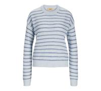 JJXX Damen JXPENELOPE Crew Neck Knit SN Strickpullover, Skyway/Stripes:/Coronet Blue, M