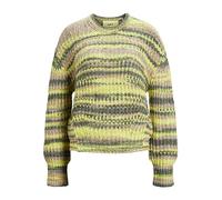 JJXX Damen JXSIMONE Crew Neck Knit NOOS Strickpullover, Limeade/Stripes:/3 Multi Space dye, S