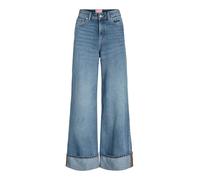 JJXX Damen Jxtokyo Wide Fold Hw Jeans R254 DNM Sn Jack & Jones Female Weit Geschnitten -Jxtokyo Wide Fold Hw Jeans R254 DNM