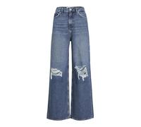 JJXX Damen Jxtokyo Wide Hw Cr6005 Sn Hose, Dark Blue Denim, 27W / 32L EU