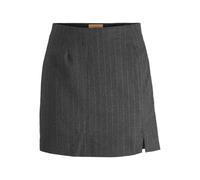 JJXX Damen Jxana Mary Brushed Hw Skirt TLR Rock, Dark Grey Melange/Stripes:Light Grey, 34