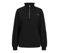 JJXX Jack & Jones Damen Jxabbie RLX Ls Half Zip Sweat SWT Noos Sweatshirt, Black/Print:White Logo, S