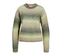 JJXX Jack&Jones Damen JXAMIRA Crew Neck Knit Strickpullover, Pale Green/Stripes:/Space Dye, Large