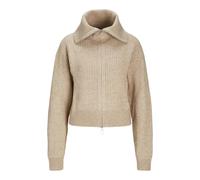 JJXX Jack&Jones Damen Jxgilly Diverse High Cardigan Knit Strickjacke, Peyote/Detail:/Limeade Neck Piping, M