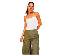 JJXX Jack & Jones Damen Jxivy Tight Singlet Dream Body Body, Bright White/Print:Tonal Print, S