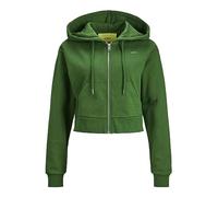 JJXX Jack & Jones Damen Kapuzenpullover Jxabbie Reg Ls Every Zip Hood SWT Noos, Formal Garden/Print:medium Green Logo, S