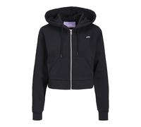 Jack & Jones Abbie Regular Full Zip Sweatshirt Schwarz XS Frau (Herstellerartikelnummer: 12219609-Black / Print White-XS)
