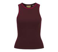 JJXX - JXEVELYN COMFY PIPING TOP KNIT cabernet - Gr. - S