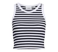 JJXX - JXFALLON STR SL STRIPE RIB TOP JRS SN Bright White - Gr. - XL