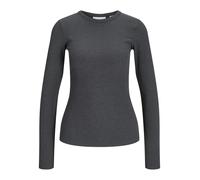JJXX - JXFREYA STR LS RIB TEE JRS NOOS Dark Grey Melange - Gr. - M
