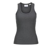 JJXX - JXFRIDA SL U-NECK TOP JRS NOOS Dark Grey Melange - Gr. - M