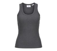 JJXX - JXFRIDA SL U-NECK TOP JRS NOOS Dark Grey Melange - Gr. - M