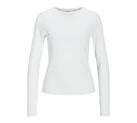 JJXX Damen JXHAYDEN STR LS Tee JRS Langarmshirt, Bright White, Small