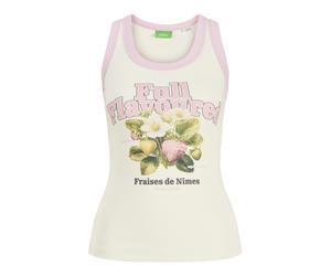 JJXX - JXHILDA STR SL PRINT TOP JRS Vanilla Ice - Gr. - XS