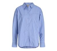JJXX JXJAMIE Popelin Hemd Blau X_S | Relaxed Fit, Einfarbig, Langarm, Casual, Bei max. 40°C im schongang waschen