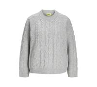 JJXX Strickpullover JXJOSIE Rundhals Grau Melange Größe S