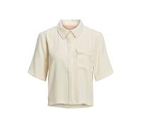 Jack & Jones Lark Short Satin Short Sleeve Shirt Beige L Frau (Herstellerartikelnummer: 12224945-Seedpearl-L)