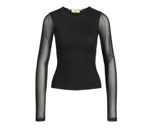 JJXX - JXMELIA LS MESH TOP WVN SN black - Gr. - XXS