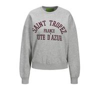 JJXX - JXMERLE RLX SHORT LS CREW SWT LN light grey melange - Gr. - XL