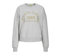 JJXX - JXMERLE RLX SHORT LS CREW SWT LN Light Grey Melange - Gr. - XS