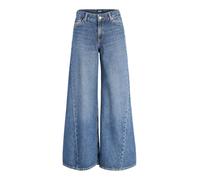 JJXX JXPALMA LIV EXTRA Wide MW R429 DNM SN | Wide Leg Fit, Einfarbig, Casual, Bei max. 30°C waschen