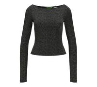 JJXX - JXSIGGA STR GLITTER BOATNECK LS TOP JRS silver - Gr. - XS