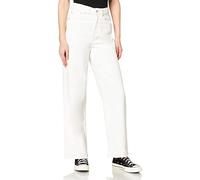 JJXX Women's JXTOKYO Wide HW NR6012 NOOS Jeans, White Denim, 25/30