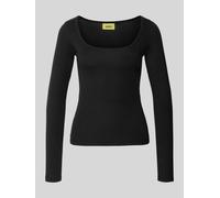 Jjxx Damen T-shirt Frau Jxstar Ls U-neck Top Jrs Noos Schwarz Größe S