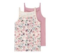 NAME IT Mädchen Nkfstrap Top 2p Nostalgia Flower Noos, Nostalgia Rose, 158-164