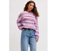JJXX - JXSIMONE SPACE DYE CREW NECK KNIT SN Purple Rose - Gr. - XS