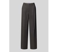 JJXX Wide Fit Stoffhose mit Viskose-Anteil Modell 'Ellis' in Hellgrau, Größe XS