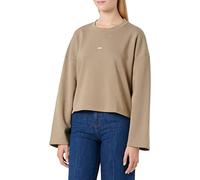 JJXX Women's JXABBIE LS Wide Every Brush Crew SN Sweatshirt, Brindle/Print:White Logo, XL